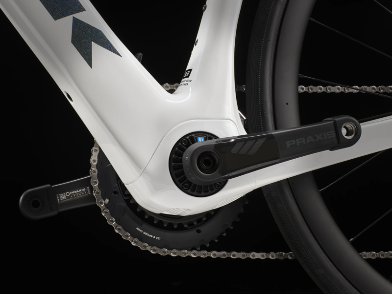 Trek Domane+ SLR 6 Electric Carbon Road Bike 2023 in White-4